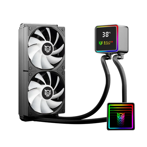 Enfriamiento Líquido Balam Rush Cryo Prism 240mm ARGB Alto Rendimiento Negro