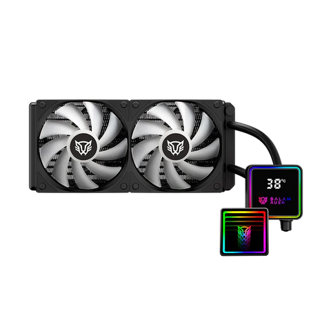 Enfriamiento Líquido Balam Rush Cryo Prism 240mm ARGB Alto Rendimiento Negro