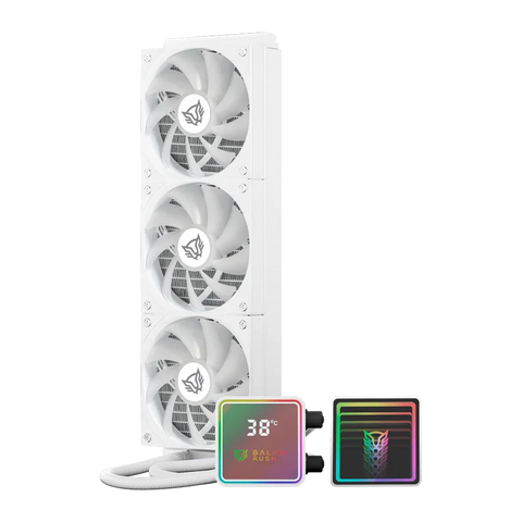 Enfriamiento Líquido Balam Rush Cryo Prism 360mm ARGB Alto Rendimiento Blanco