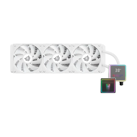 Enfriamiento Líquido Balam Rush Cryo Prism 360mm ARGB Alto Rendimiento Blanco