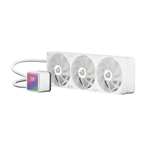 Enfriamiento Líquido Balam Rush Cryo Prism 360mm ARGB Alto Rendimiento Blanco