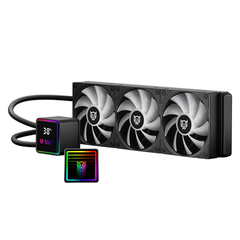 Enfriamiento Líquido Balam Rush Cryo Prism 360mm ARGB Alto Rendimiento Negro