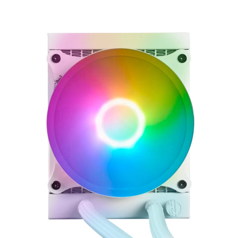 Enfriamiento Liquido Game Factor 1X120Mm Rgb Tdp 150W 70 Cfm, Blanco Lqg501-Wh