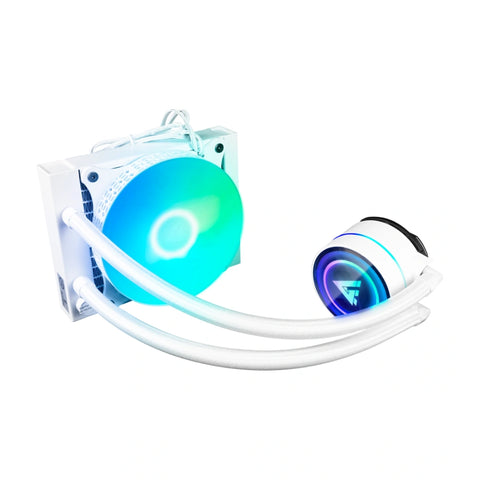 Enfriamiento Liquido Game Factor 1X120Mm Rgb Tdp 150W 70 Cfm, Blanco Lqg501-Wh