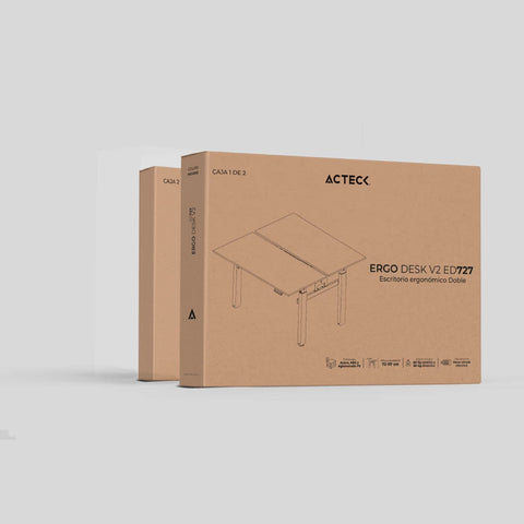 Escritorio Ergonomico Acteck Doble Ajuste Ergodesk V2 Ed727