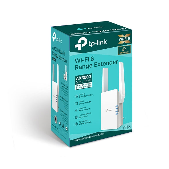 Extensor De Rango Tp-Link Ax3000 Mesh Wifi 6 Extender - Re705X