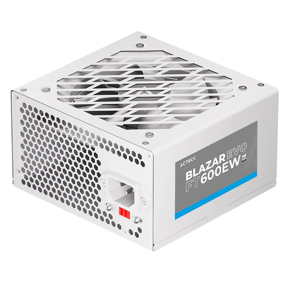 Fuente De Poder Acteck Ft600Ew Blazar Evo 600W 1Xatx 20+4 Blanco
