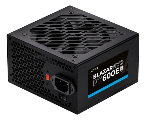 Fuente De Poder Atx Acteck Blazar Evo Ft600e Es-05003e Negro