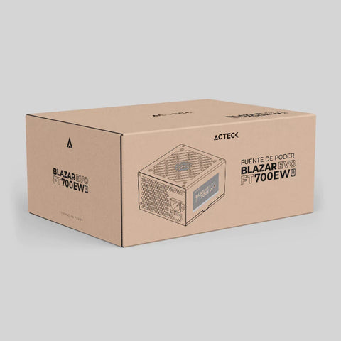 Fuente De Poder Blazar Evo Ft 700 Ew Atx 700W 1X20+4 Pin 2Xmolex, Blanco