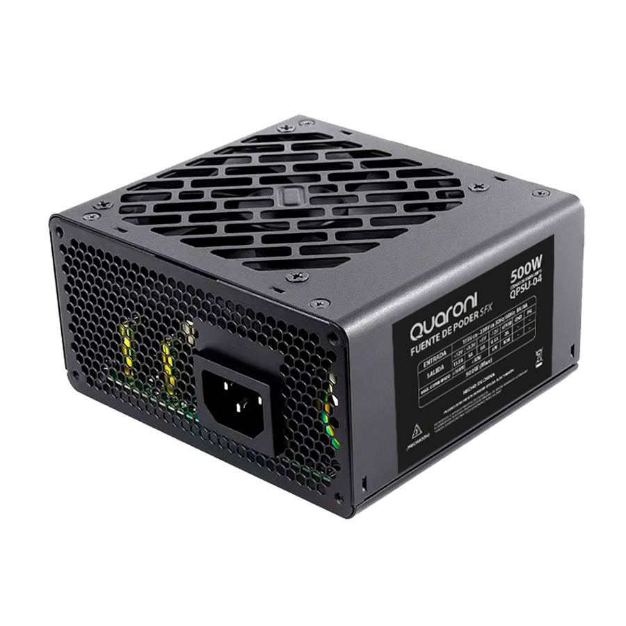 Fuente De Poder Quaroni Sfx De 500W, 24 Pines, 2 Sata - QPSU-04
