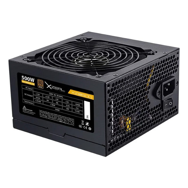 Fuente De Poder Xzeal Xz500 Atx 500W 80Plus No Modular Negro (Xzps500B)