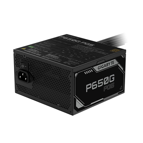 Fuente de Poder Gigabyte 650W 80 Plus Gold Eficiente Gaming, 650 W 20+4 pin ATX ATX Negro