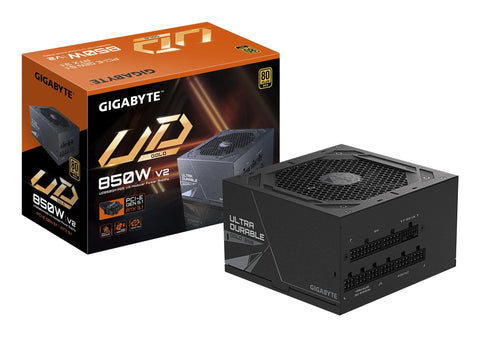 Fuente de Poder Gigabyte 850W 80 Plus Gold Full Modular Gaming RTX Alto Rendimiento, Compatible con ATX 3.1