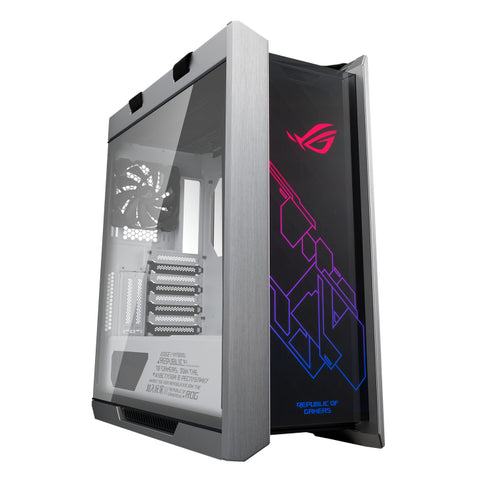 Gabinete Gamer ASUS ROG Strix Helios GX601 - iluminación LED RGB, ATX, EATX, Sin fuente, 4 Ventiladores Instalados (4x 140mm), Negro