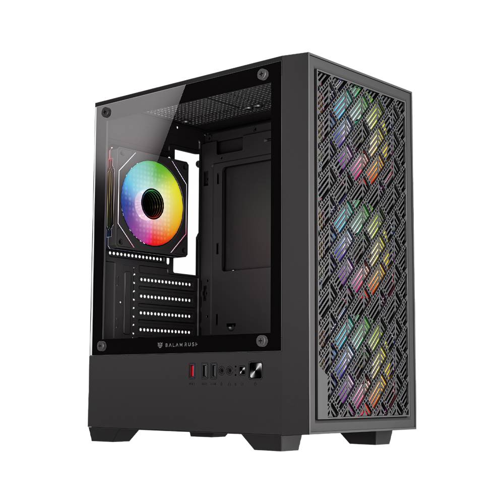 Gabinete Mini Torre Nitrox Edge Aircool 4700A - Factor Mini ITX de Alto Flujo de Aire - Refrigeración Óptima