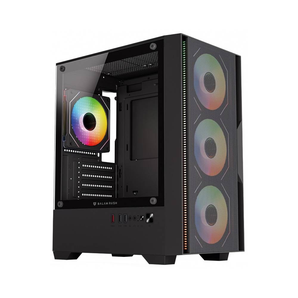 Gabinete Gamer Mini Torre Nitrox Edge Pro Aircool 4900C - Ventilación Optimizada - Tamaño Compacto para Setup Gamer