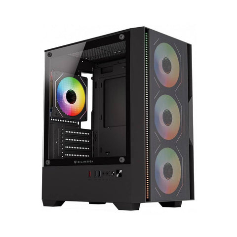 Gabinete Gamer Mini Torre Nitrox Edge Pro Aircool 4900C - Ventilación Optimizada - Tamaño Compacto para Setup Gamer