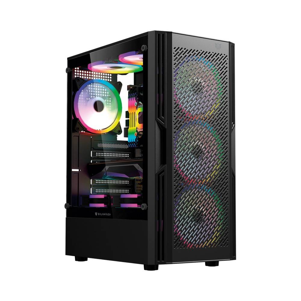 Gabinete Gamer Media Torre Balam Rush Dragonfly Ventra GM570 - Soporte ATX, Micro ATX y Mini ITX - Excelente Flujo de Aire