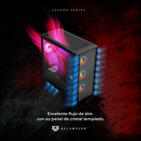 Gabinete Gamer Mini Torre  Carbono Twin Mate 6000 Legend Series