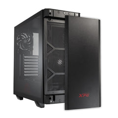 Gabinete XPG Invader Black  Cristal Templado  ATX USB 3.0  Audio HD - Color -negro
