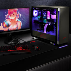 Gabinete XPG Invader Black  Cristal Templado  ATX USB 3.0  Audio HD - Color -negro