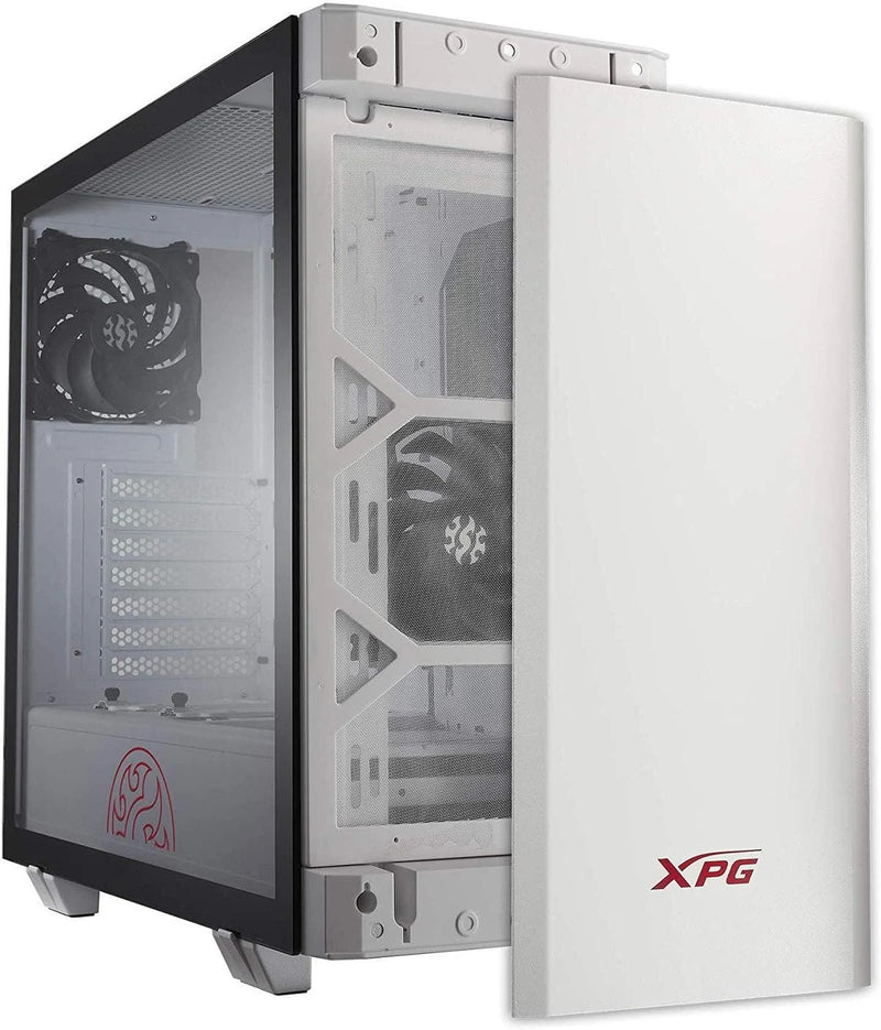 Gabinete XPG Invader Withe Cristal Templado  ATX USB 3.0  Audio HD - Color Blanco