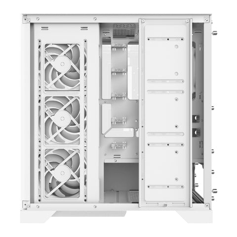 Gabinete Gamer XPG Invader X Blanco - Vidrio Templado Frontal/Lateral con Ventiladores - Vista Panorámica Espectacular - Nuevo