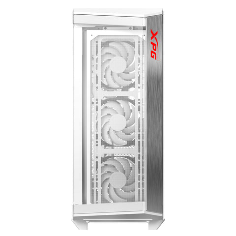 Gabinete Gamer XPG Battlecruiser II Blanco - Media Torre con 4 Vidrios Templados y 4 Fanes - Espacio Amplio y Flujo Premium - Nuevo