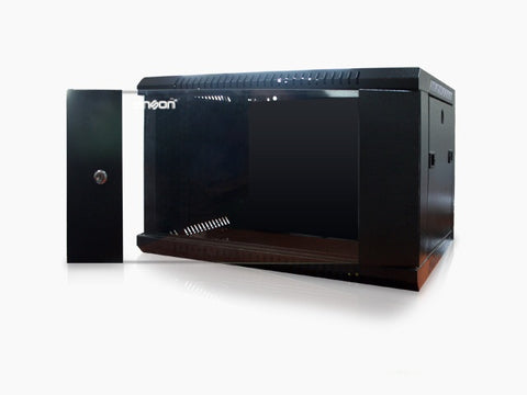 Gabinete Pared 6U ENSON ENS-RKGB6U - Negro, Rack o bastidor independiente, 60 kg, 6U