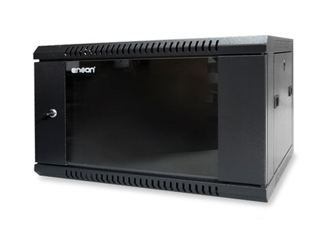 Gabinete Pared 6U ENSON ENS-RKGB6U - Negro, Rack o bastidor independiente, 60 kg, 6U
