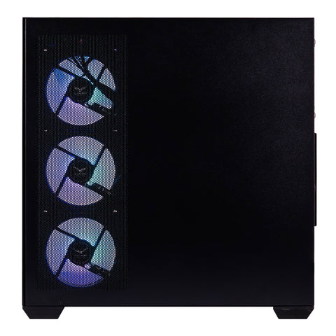Gabinete Gamer Media Torre Naceb NA-0637N Negro - Cristal Templado con 4 Ventiladores ARGB - Personalización de Iluminación