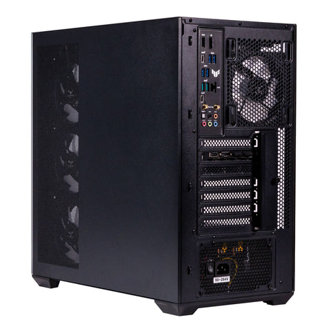 Gabinete Gamer Media Torre Naceb NA-0637N Negro - Cristal Templado con 4 Ventiladores ARGB - Personalización de Iluminación