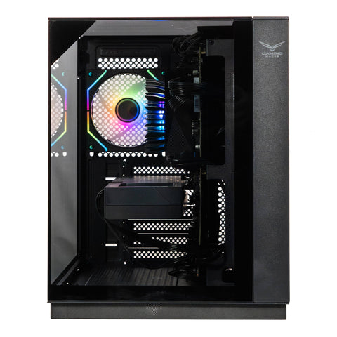 Gabinete Gamer Naceb NA-0638 - Cristal Templado con 3 Ventiladores ARGB y USB-C - Excelente Ventilación y Espacio