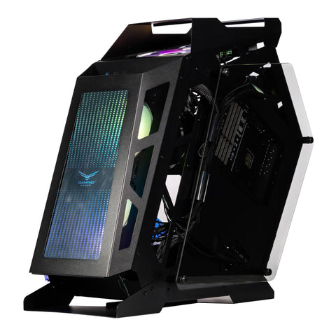 Gabinete Gamer Especial Naceb NA-0641 - Cristal Templado con 3 Ventiladores ARGB - Vista Panorámica para tus Componentes