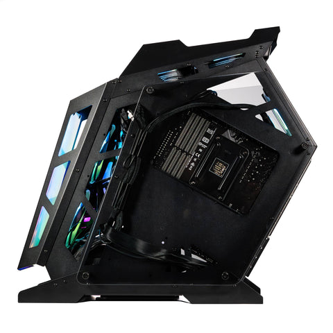 Gabinete Gamer Especial Naceb NA-0641 - Cristal Templado con 3 Ventiladores ARGB - Vista Panorámica para tus Componentes