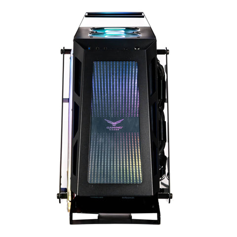 Gabinete Gamer Especial Naceb NA-0641 - Cristal Templado con 3 Ventiladores ARGB - Vista Panorámica para tus Componentes