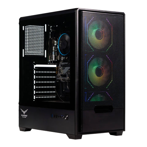 Gabinete Gamer ATX Naceb Stella Negro NA-0658N | Cristal Templado y Gran Ventilación | Amplio Espacio para Componentes