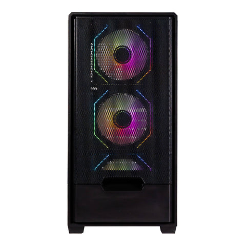 Gabinete Gamer ATX Naceb Stella Negro NA-0658N | Cristal Templado y Gran Ventilación | Amplio Espacio para Componentes