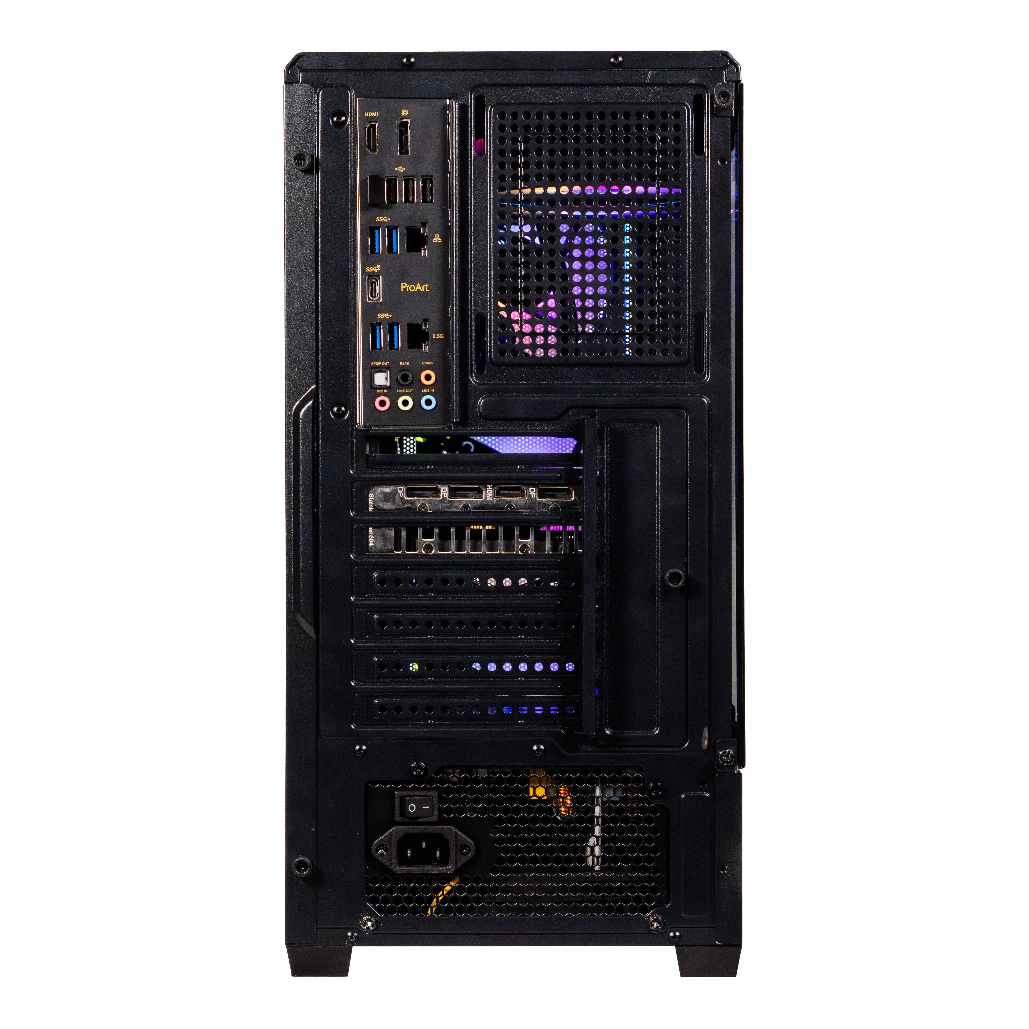 Gabinete Gamer Naceb NA-0658LCD Midi-Tower Pantalla LCD Integrada y Soporte E-ATX