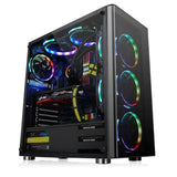 Gabinete THERMALTAKE  V200 + fuente CA-3K8-60M1WU-00 - Midi-Tower, PC, Negro