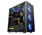 Gabinete THERMALTAKE  V200 + fuente CA-3K8-60M1WU-00 - Midi-Tower, PC, Negro