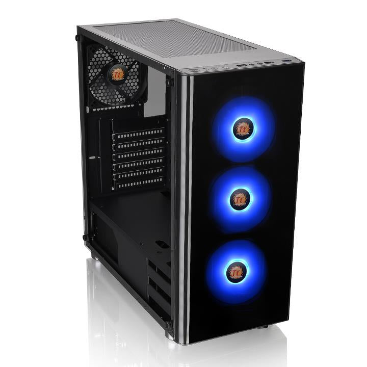 Gabinete TMK V200  THERMALTAKE CA-1K8-00M1WN-01 - Midi-Tower, PC, SPCC, ATX, Micro-ATX, Mini-ITX, Negro