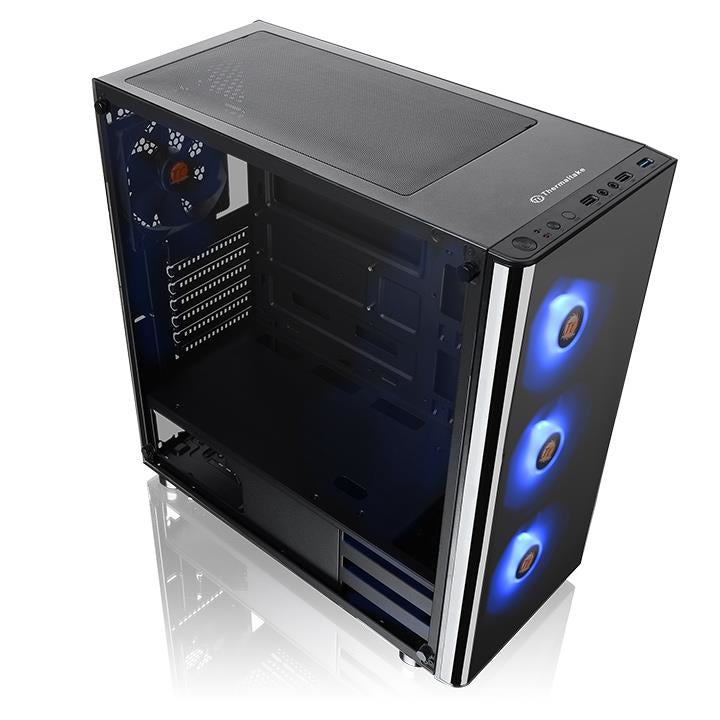 Gabinete TMK V200  THERMALTAKE CA-1K8-00M1WN-01 - Midi-Tower, PC, SPCC, ATX, Micro-ATX, Mini-ITX, Negro