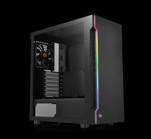 Gabinete THERMALTAKE H200 - Media torre, Gabinete, SPCC, ATX, Micro-ATX, Mini-ATX, Negro