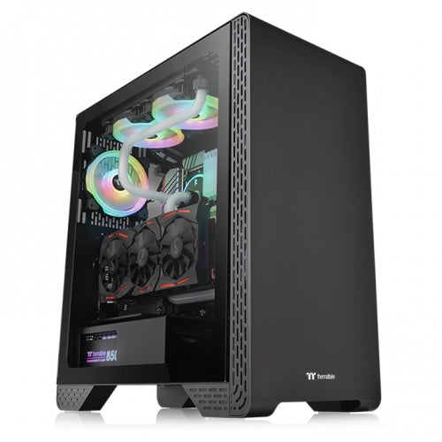 Gabinete THERMALTAKE CA-1P5-00M1WN-00 - Gabinete, Vidrio, SPCC, ATX, Negro