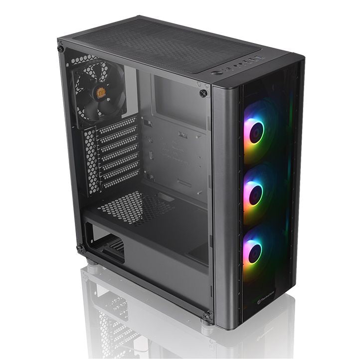 Gabinete THERMALTAKE V250 TG ARGB - Midi-Tower, Gabinete, ATX, Micro-ATX, Mini-ITX, Negro