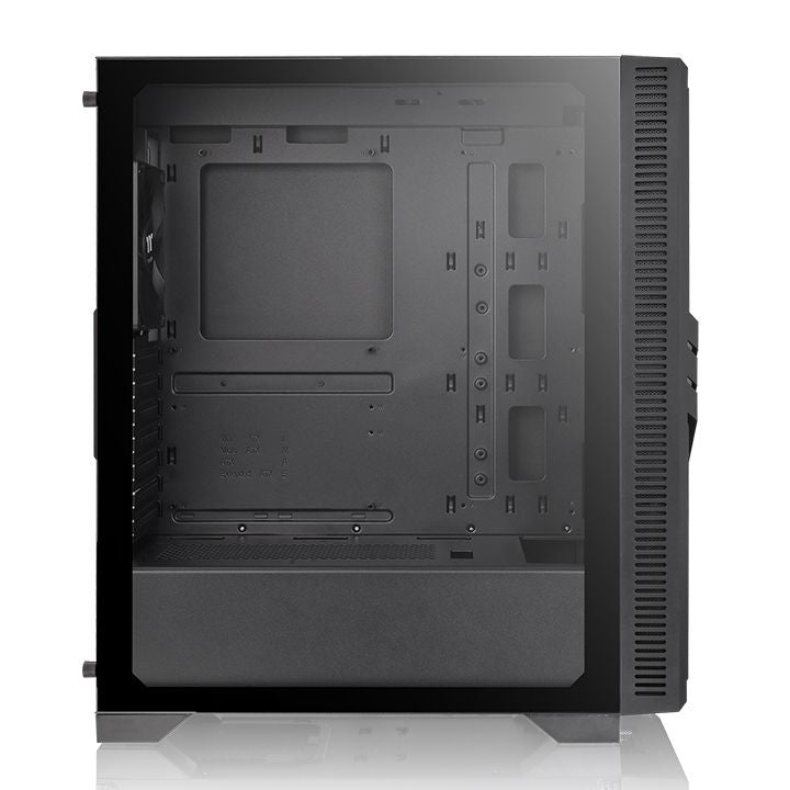 Gabinete THERMALTAKE Versa T25 TG - Gabinete, Mini ITX hasta ATX, Negro