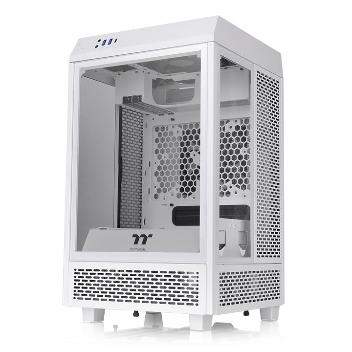 Gabinete  THERMALTAKE The Tower 100 Snow Mini Chassis - Mini-Tower, Gabinete, Mini-ITX, Color blanco