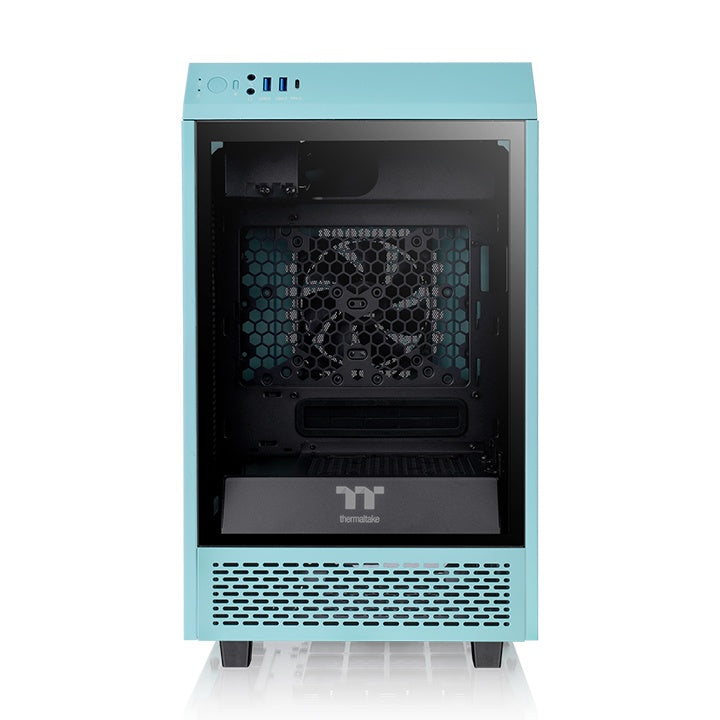 Gabinete  THERMALTAKE The Tower 100 Turquoise Mini Chassi - Mini Torre, Gabinete, Mini-ITX, Turquesa