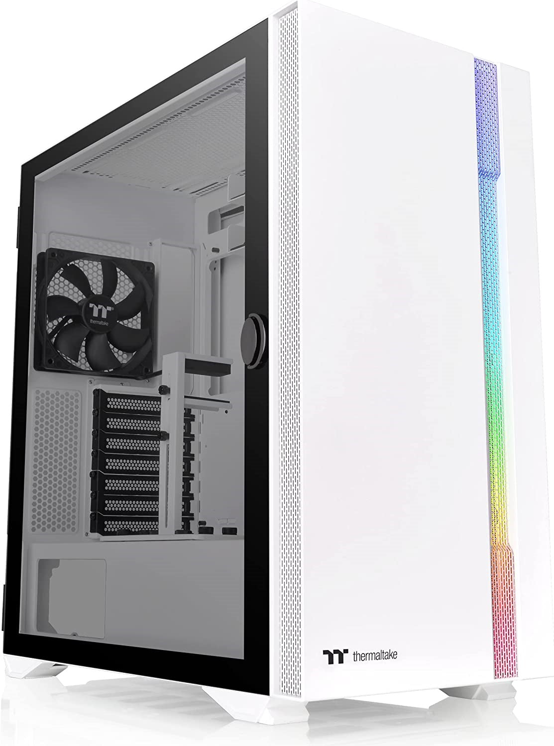 Gabinete  THERMALTAKE H700 TG - Mid-Torre, Gabinete, Mini ITX hasta E-ATX, Color blanco